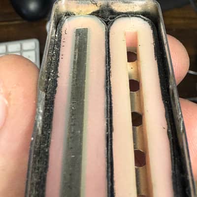 Vintage 1970s Gibson Mini Humbucker Set – Stamped Pat No. – PROJECT PAIR image 10