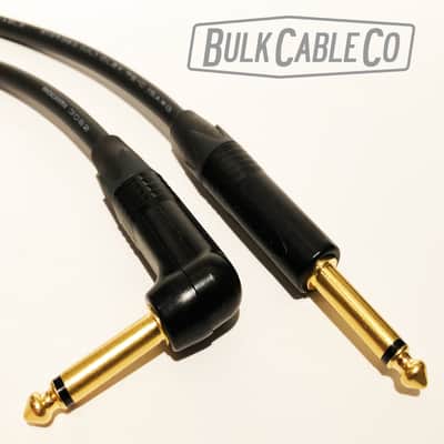 5 FT - Mogami 3082 Speaker Cable - Amp To Cab - Neutrik Gold Right Angle To Straight Connectors image 6