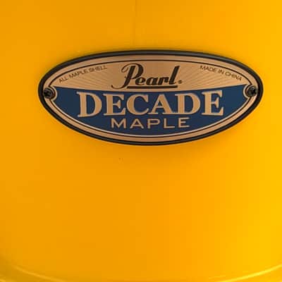 Pearl Decade Maple 8" x 7" Rack Tom w/ Opti-Loc Mount in Solid Yellow (#228) – Open Box / Brand New image 2