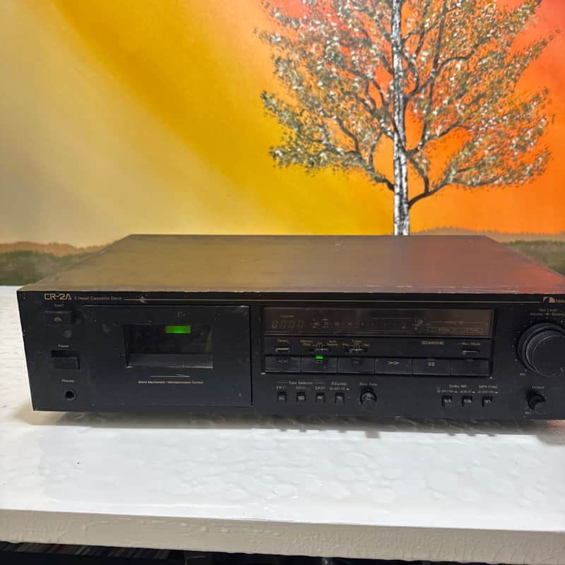 Nakamichi CR-2A Cassette Tape Deck 2 Head Black Player Audiophile