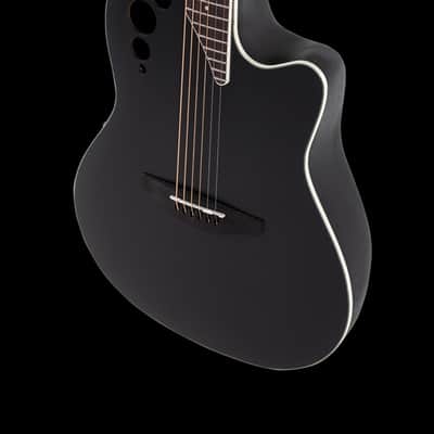 Ovation Applause AE44 Traditional Series Mid-Depth Acoustic-Electric Guitar Black image 8