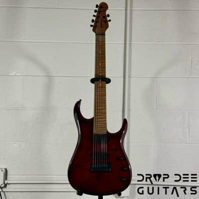 Ernie Ball Music Man JP15-7 7-String Electric Guitar w/ Case - Red Tide image 2