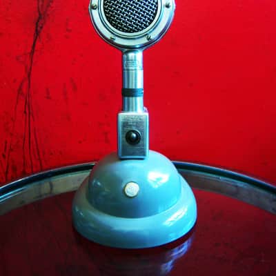 Vintage RARE 1930's Shure 70H crystal microphone w Shure S-36 stand and A84B adapter 55 55S 737A image 1
