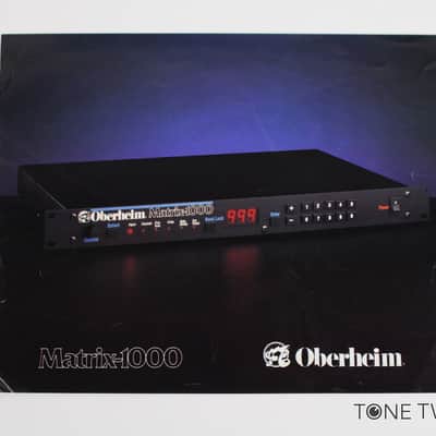 Oberheim Matrix-1000 Spec Sheet Product Data Ad synthesizer VINTAGE SYNTH DEALER