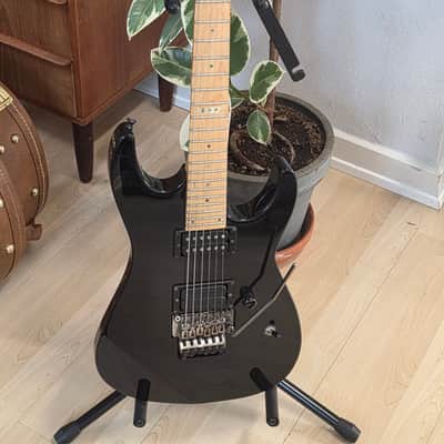 ESP M-II 2008 Original Standard Series Black HH FR Floyd Rose Super Strat Custom Pickups MIJ Japan Mirage Guitar image 10