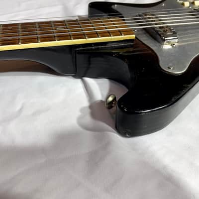 Vintage Kingston 1960's Electric Guitar - Tobacco/Sunburst two tone dual pickups image 7