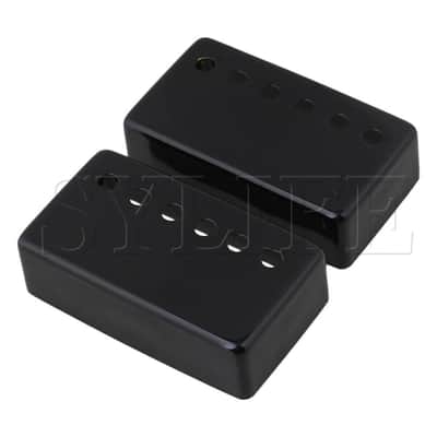 Black Humbucker Neck & Bridge Guitar Pickup Covers Set of 2 image 2