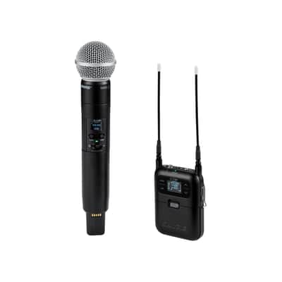 Shure SLXD25+/58 Portable Digital Wireless System with SM58 Cardioid Dynamic Microphone image 1