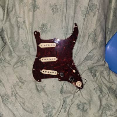11-Hole Tortoiseshell Strat Pickguard Loaded with Seymour Duncan Custom Shop Staggered Pole Pickups + Backplate - SSS image 1