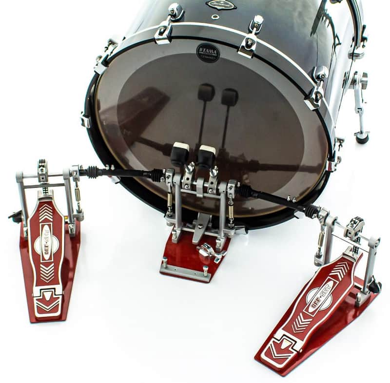 OffSet Double Bass Drum Pedals OffSet Double Bass Drum Pedals OffSet Double Bass Drum Pedal Red - Red image 1