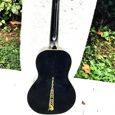 Regal Tenor Ukulele, 1920's-1930's, Black, Stencils, Canvas Gig Bag, Clean image 7