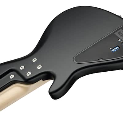 Sadowsky MetroLine 24-Fret Singlecut Vintage Bass 5 String, Swamp Ash Body, Solid Black Satin image 7