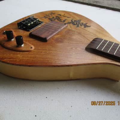 G.S.Monroe Beer Belly Electric Tenor Guitar 2025 - Natural image 4
