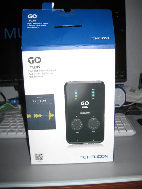 TC Helicon GO TWIN Portable USB Audio / MIDI Interface 2020 - Present - Black image 1