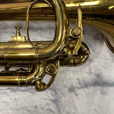 JW York and Sons Vintage Al-Tru Cornet with Case and Mouthpieces image 3