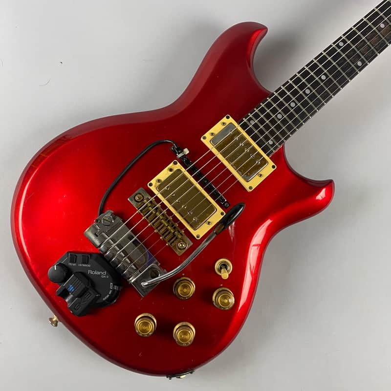 Ibanez Musician - Red @1978 Gold hardware with Roland synth, and Hardshell case.. Tremelo added , but Removable image 1