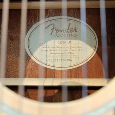 Fender acoustic guitar image 4