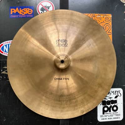 Paiste 18" BLACK LABEL 2002 China Type Cymbal 1978 w/Serial Switzerland image 1