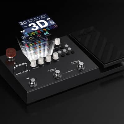NuX MG-400 Modeling Guitar & Bass Processor 2022 - Present - Black image 3