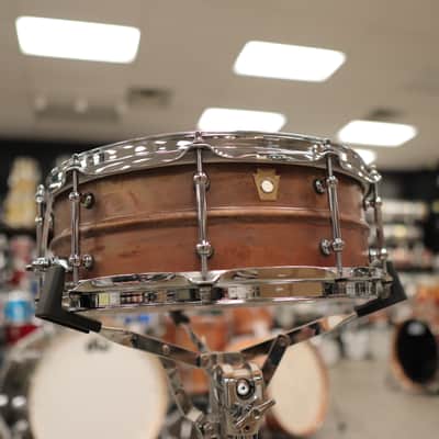 Ludwig 5x14" Raw Copperphonic Snare Drum with Tube Lugs LC661T image 1