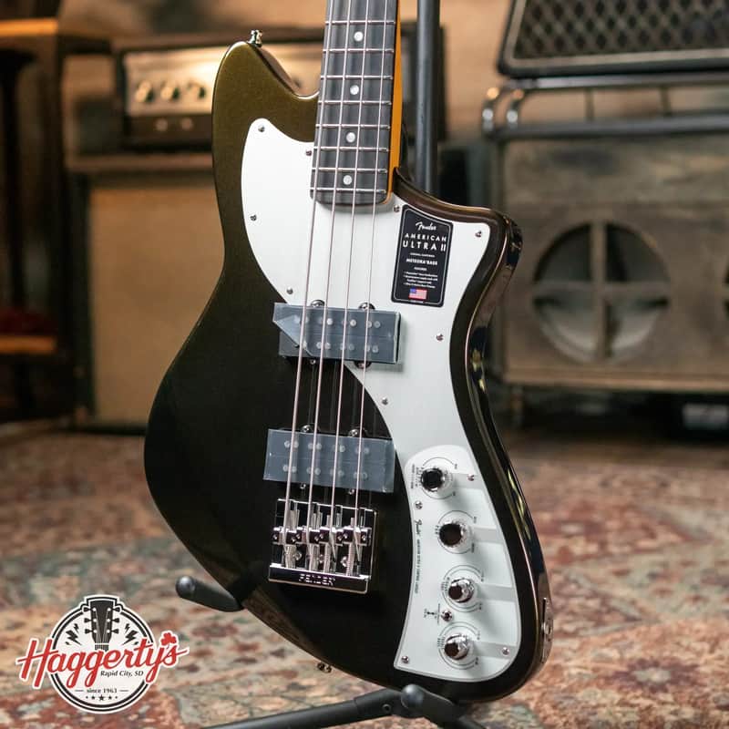 Fender American Ultra II Meteora Bass, Ebony Fingerboard - Texas Tea with Deluxe Molded Hardshell Case - Demo image 1