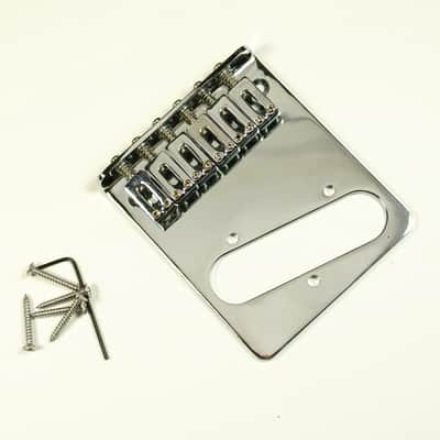 Replacement Tele style Guitar bridge ,Modern 6-Saddle ,Chrome