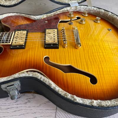 2002 Bacchus BSA-1200SB Sunburst ES-335 Vintage Custom Shop image 12