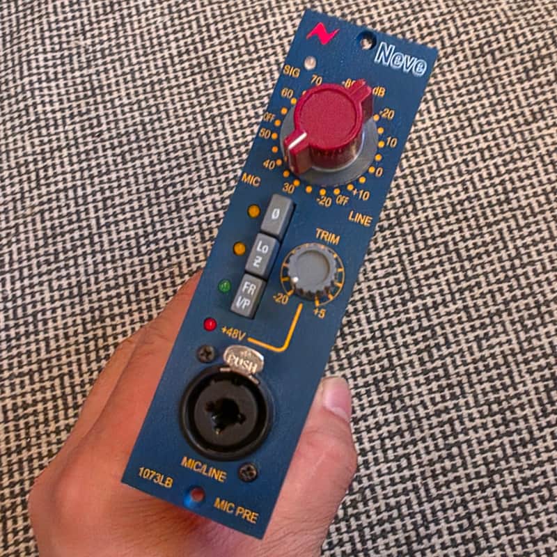 AMS Neve 1073LB 500 Series Mic Preamp Module 2010s - Blue (2 of 2) image 1