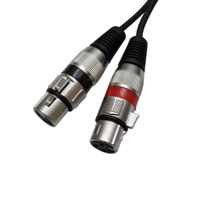 SAXMRM-2x10- 10 Foot Dual XLR Female to Dual RCA Male Patch Cable image 3