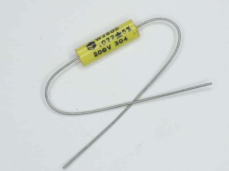Electrocube W250B .022 uf 200V Polyester Mylar Film Foil Guitar Tone Capacitor NOS image 1
