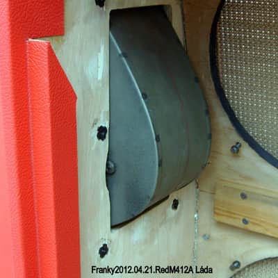 Marshall 1960A cabinet 1970 - RED - empty - no speakers image 7