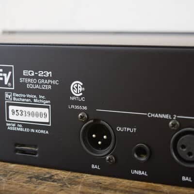 Electro-Voice (EV) EQ 231 Stereo Graphic Equalizer (church owned) CG00FW0 image 7