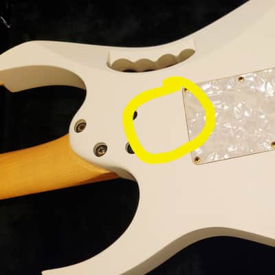 Ibanez Jem 7V 1993 White/gold Ebony Edge 1 owner EXCELLENT like EVO image 13