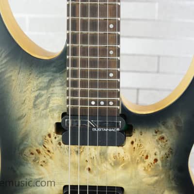 Schecter Reaper-6 FR S Sustainiac - Satin Charcoal Burst image 4