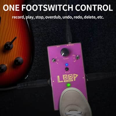 M-vave Loop Pedal for Electric Guitar,Stereo Looper Pedal with 3-Gear Speed Control, 3-Track 11 Mins Looper Recording Capacity, (Price includes the import duty for US buyer) image 7