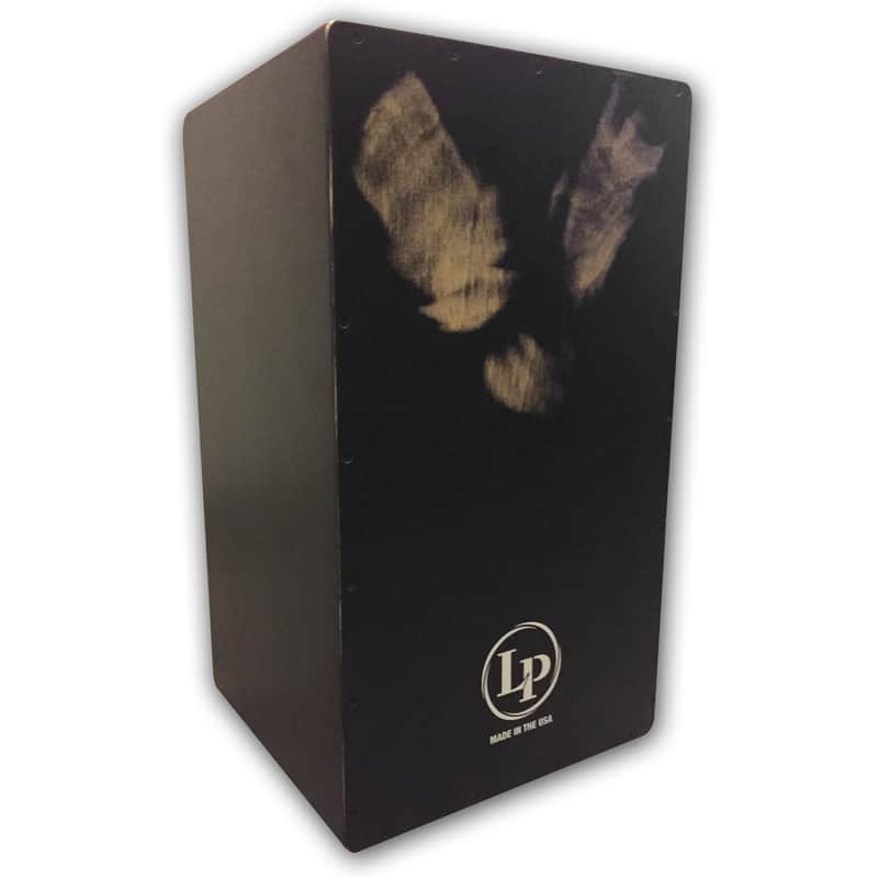 Latin Percussion LP1428NYBS Americana Black Box String Cajon w/ Baltic Birch Frontplate image 1