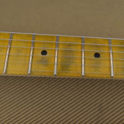 American Fender Stratocaster Relic Custom Vintage Gold Chartreuse Sparkle Texas Specials image 14