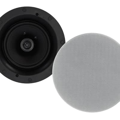 Immagine Pair Rockville ELITE C616 6.5" 16-Ohm Ceiling Speakers, Adjustable Silk Tweeter - 2