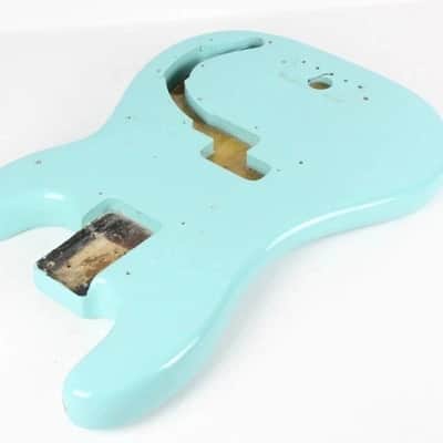 1976 Fender Precision Bass BODY Seafoam Green/Blue ~PRO Re-Fin~ Early-CBS USA 1970s image 13