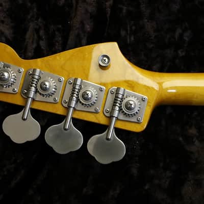Left Handed Fender Japan '62 reissue JAZZ BASS JB62-LH ALDER body 3Tone Sunburst image 9
