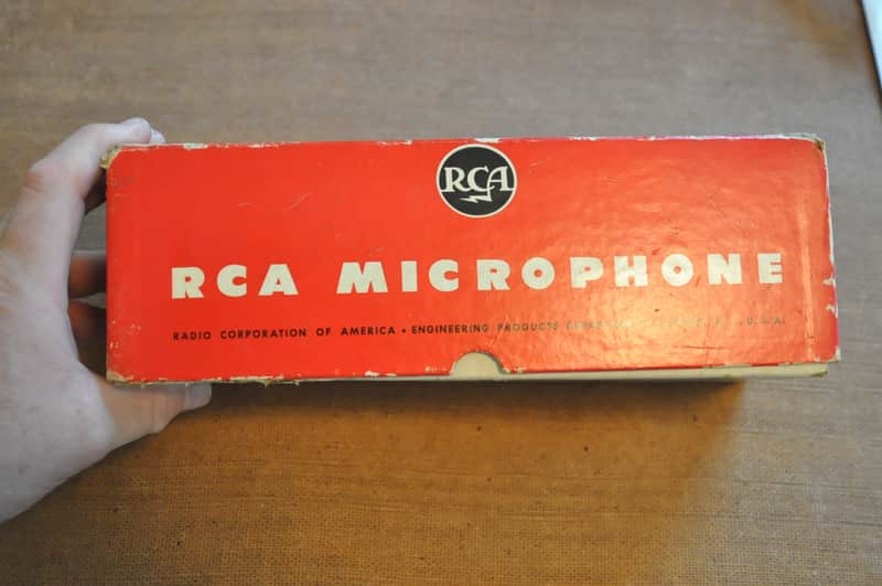 RCA MI 12045 microphone empty box only. Vintage 1950's/1960's image 1