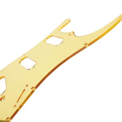 Custom Guitar Pickguard For Strat Standard ,Gold Mirror image 5