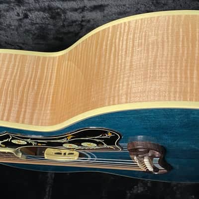 NEW ! Gibson SJ-200 Standard - Custom Shop - Dealer Select - Super RARE - Blue Top - Authorized Dealer - AAAAA Flamed Natural Maple Back & Sides - G07206 image 19