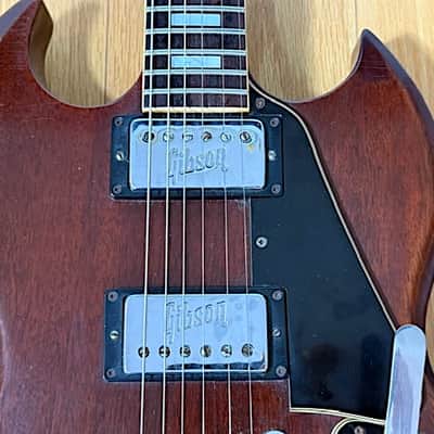 1972 USA Gibson SG Pro Electric Guitar w/ OHSC, Bigsby Tail Piece, P90 Pickups, Very Good Condition image 5