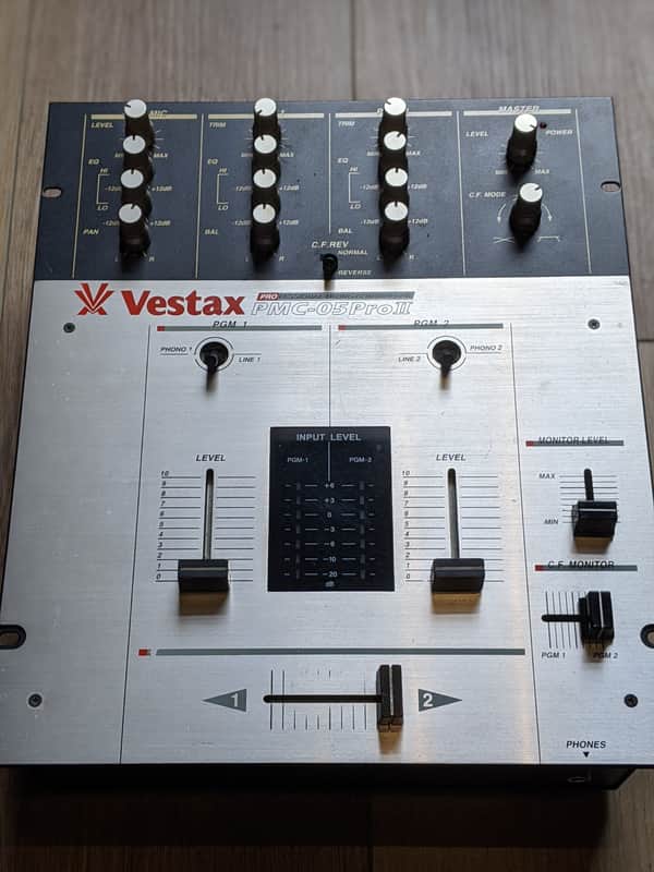 Vestax PMC-05 Pro II DJ Scratch Mixer 1990s Gold/Black image 1