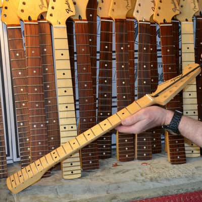 Fender Stratocaster Neck Channel Bound compound radius 9.5-14" finest made in USA quality=super rare image 9