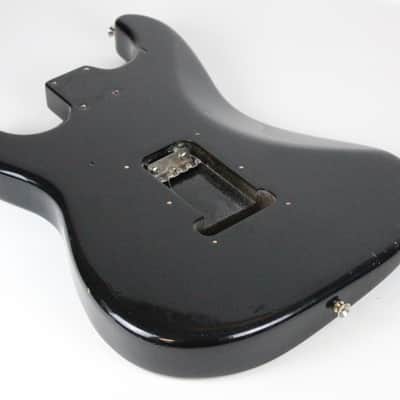 1989 Vintage Squier Fender Stratocaster Factory Black BODY Made in USA Strat 1980s image 12