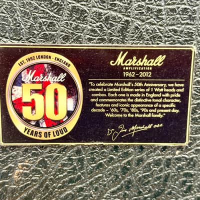 🔥RARE🔥 Marshall 50th Anniversary JCM 2000 1C DSL1 1-Watt Guitar Amp Combo 2012 image 17