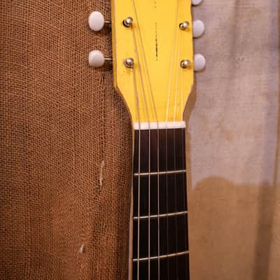 Harmony Silvertone Stratotone Newport 1950's Yellow image 3