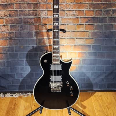 ESP LTD EC-401 FR RARE Floyd Rose Model Black w/ Matching LTD HSC image 2